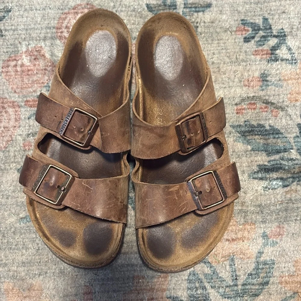 Birkenstock Oiled Brown Leather - 42